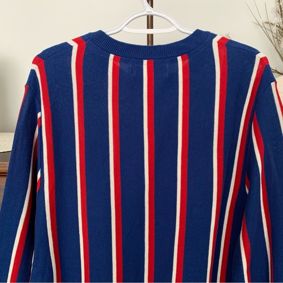 Frederik Anderson Copenhagen Retro Striped Sweater, Size Large - Picture 6 of 9